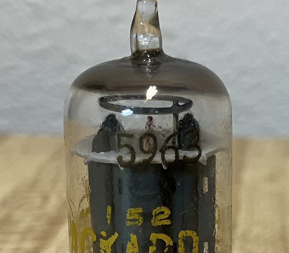 12AU7 5963 HP Sylvania Twin Triode 752 TESTED MATCHED PAIR FREE SHIPPING !!!