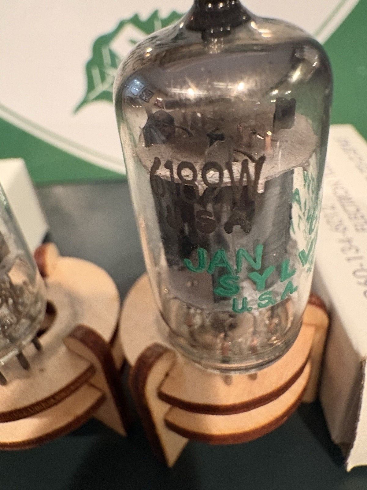 GAIN&GM MATCH PAIR 1972 SYLVANIA JAN 6189W 12AU7A Tubes TV7&MAXI TEST NOS NIB🔈
