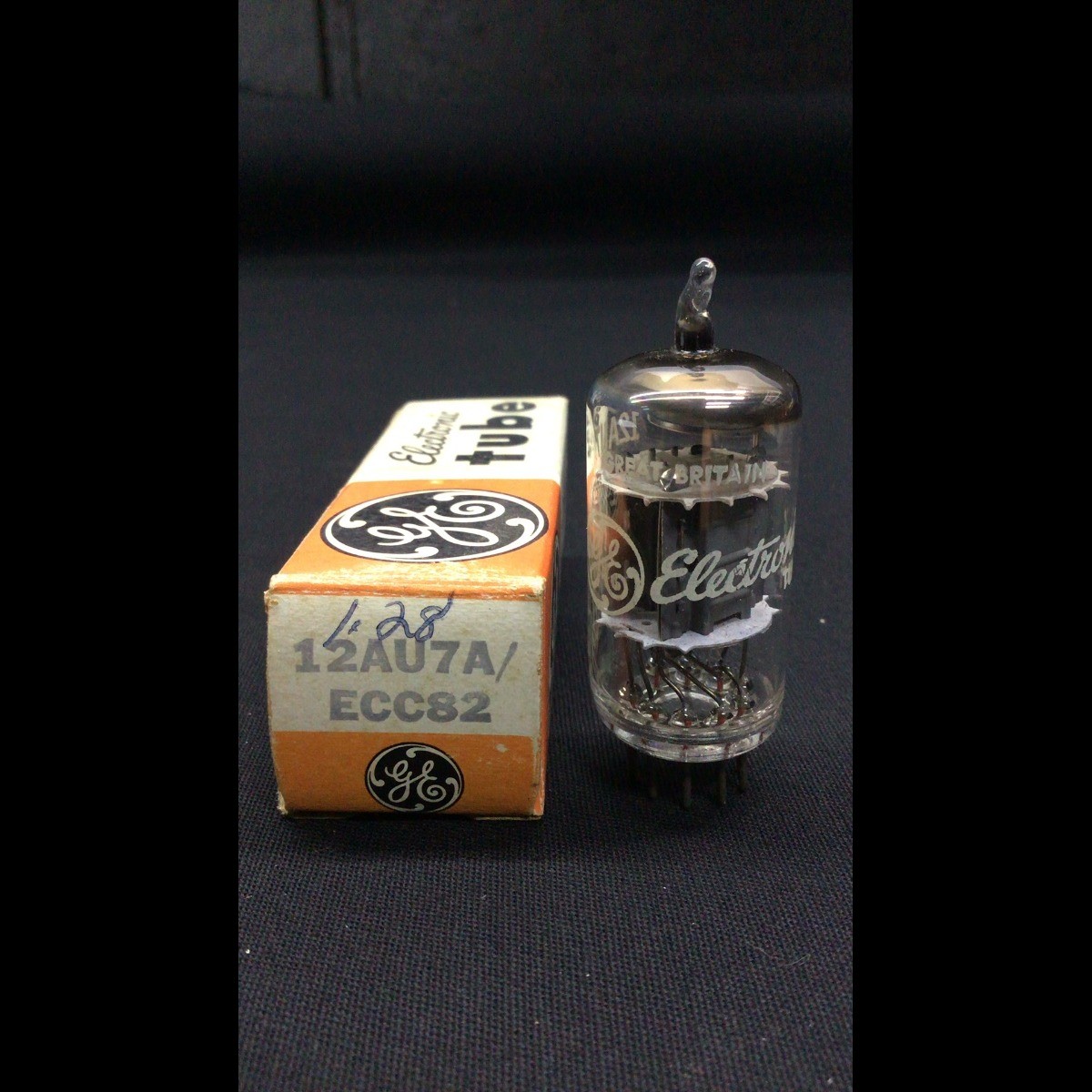 NOS NIB GE (Mullard) Great Britain 12AU7A ECC82 Audio Vacuum Tube TESTED 4.9243