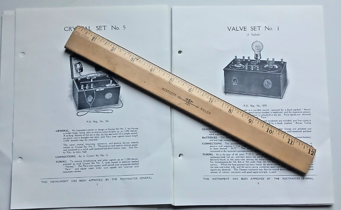 TMC Early 1920s Wireless Catalog Crystal, Valve, Tube, Broadcasting, Marconi Era