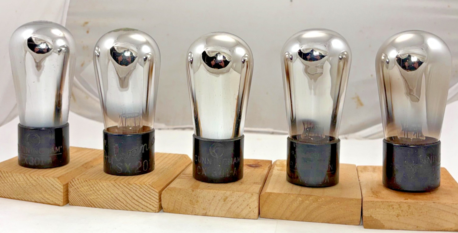 FIVE 201A Radio audio TUBES that test good on a calibrated TV7 tester GUARANTEED