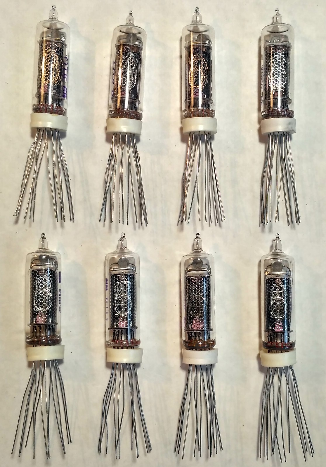 IN-16 8PCS NEW NIXIE SOVIET TUBES FOR CLOCK USSR IN16 TESTED WORKING ИН-16