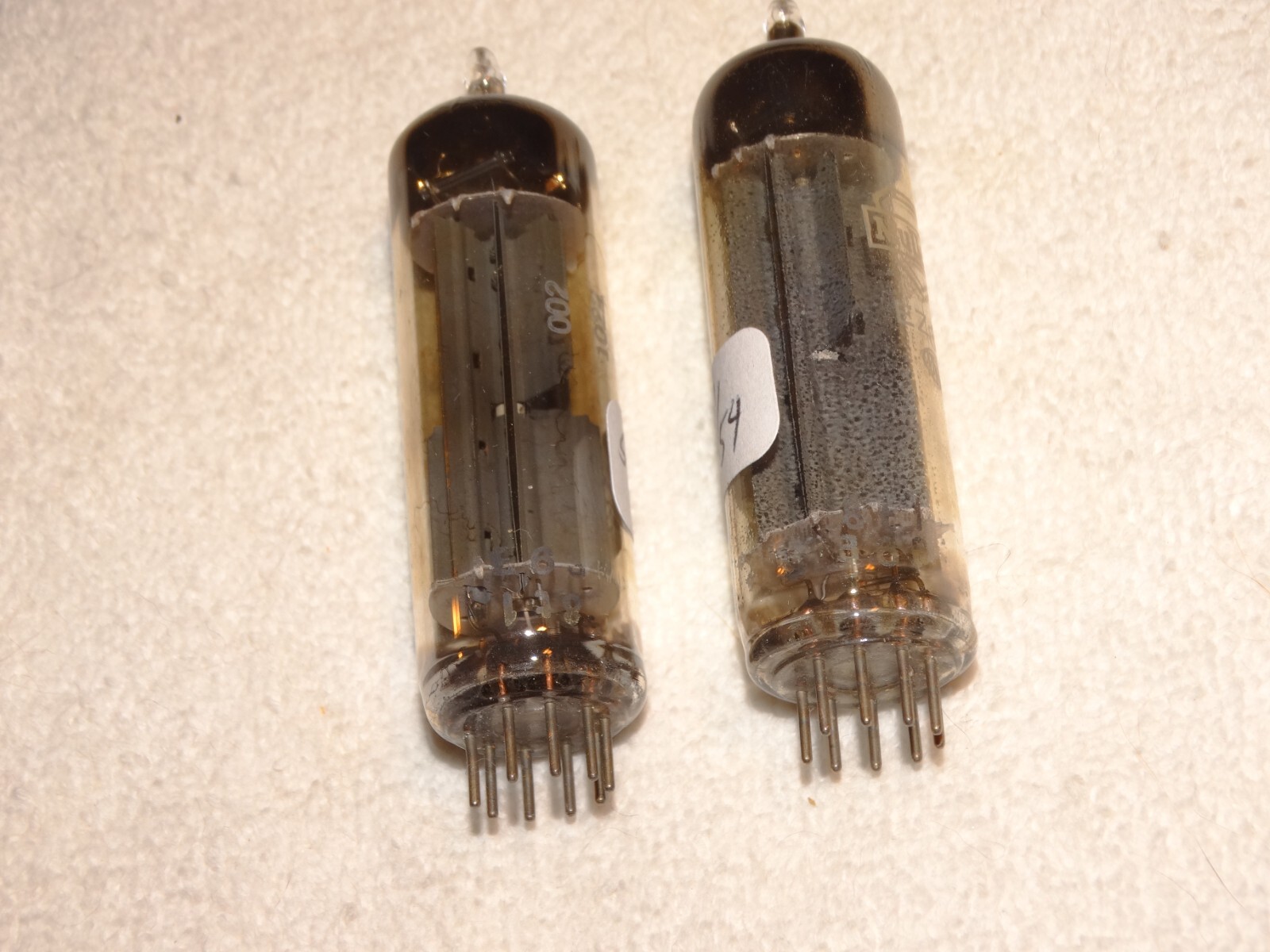 2 x 6CA4-EZ81 Mullard/Eico Tubes*D-Getter*Tested Good*1958-9*#6p