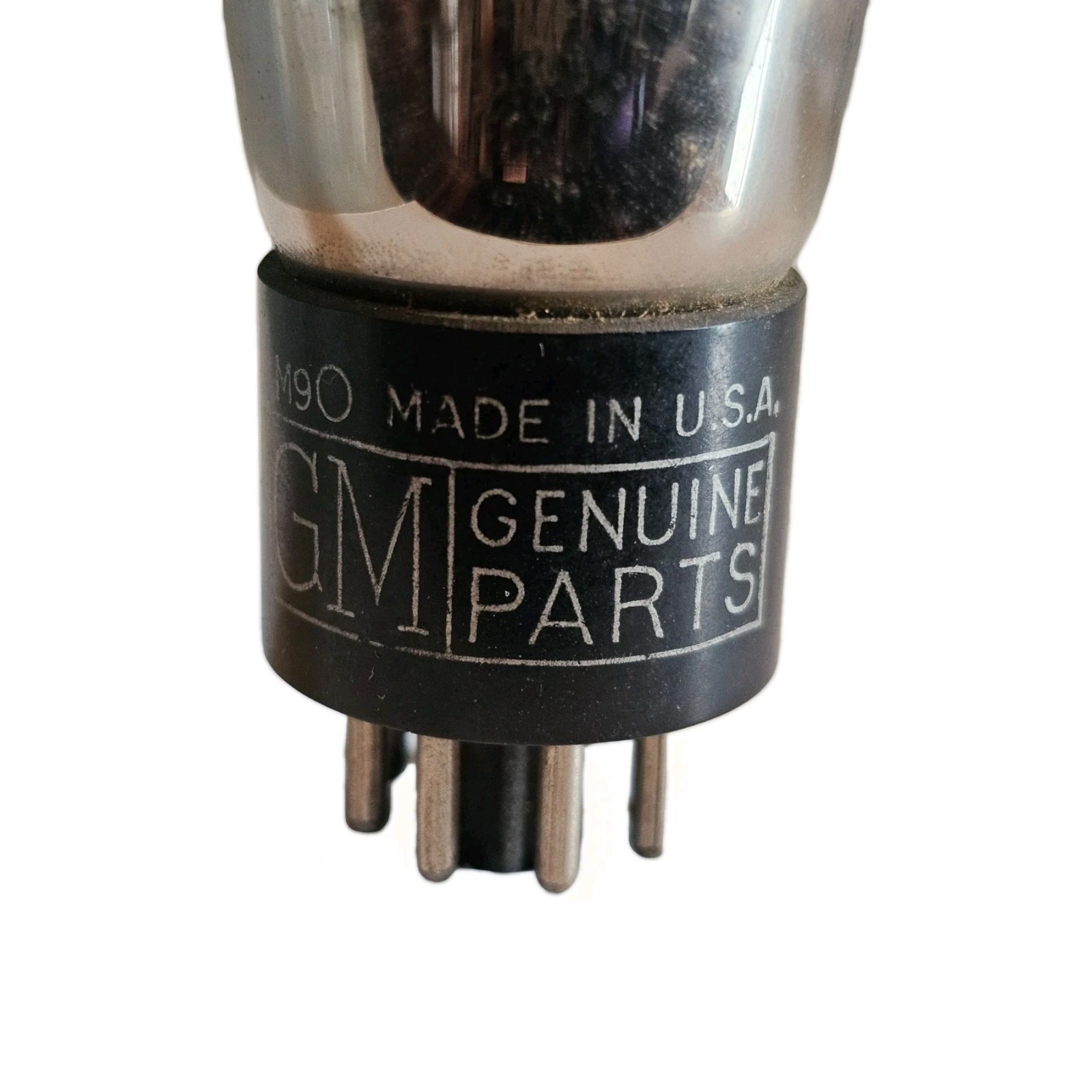 Vintage GM Genuine Parts 6A8G Vacuum Tube Black Glass