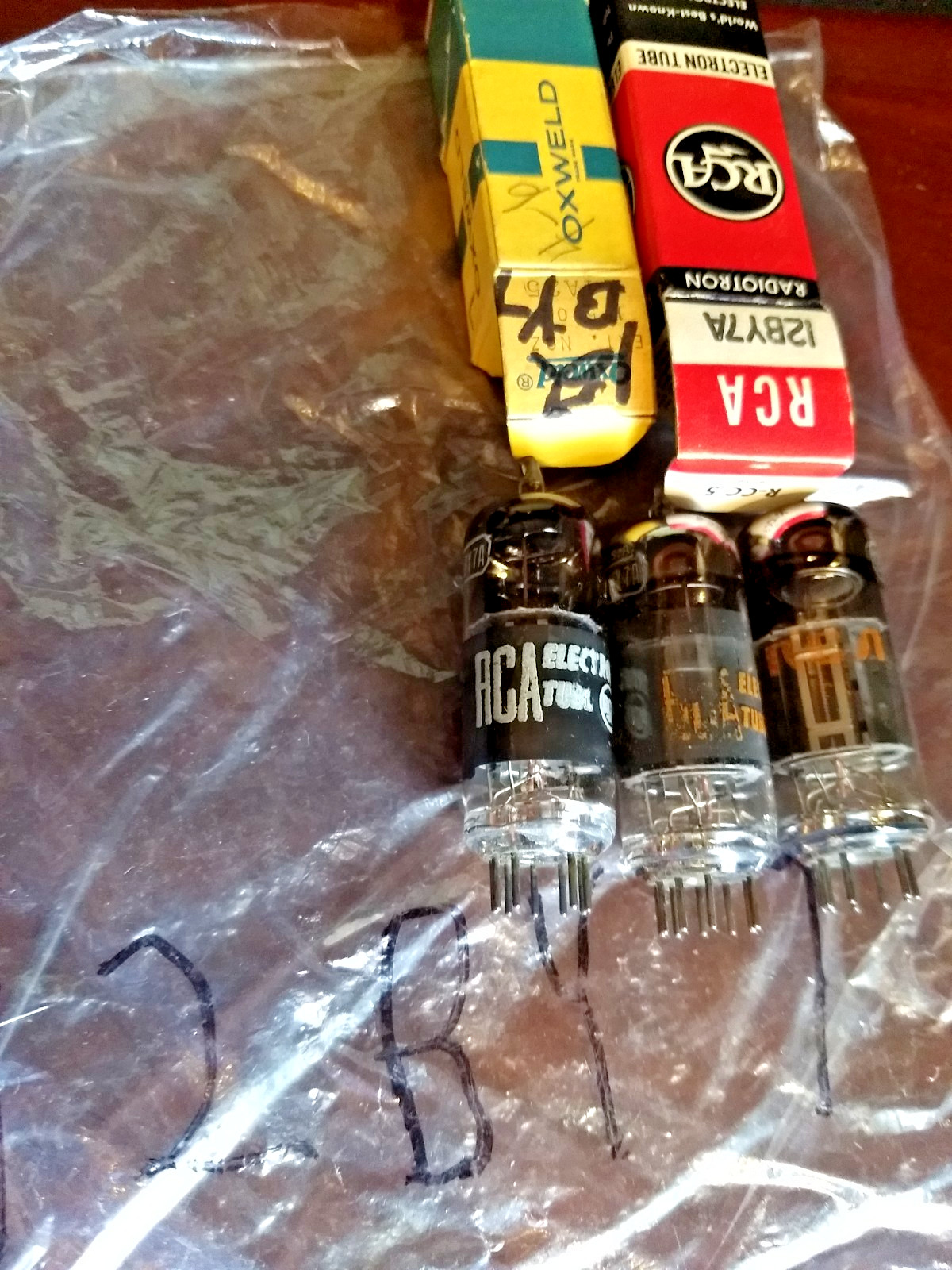 3 RCA 12BY7A Radio Amplifier Electron Vacuum Tubes EICO 625 Tested STRONG