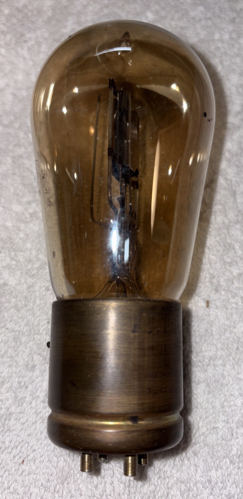 Scarce RCA Radiotron GE UV-202 Brass Base Transmitter Tube New In Box