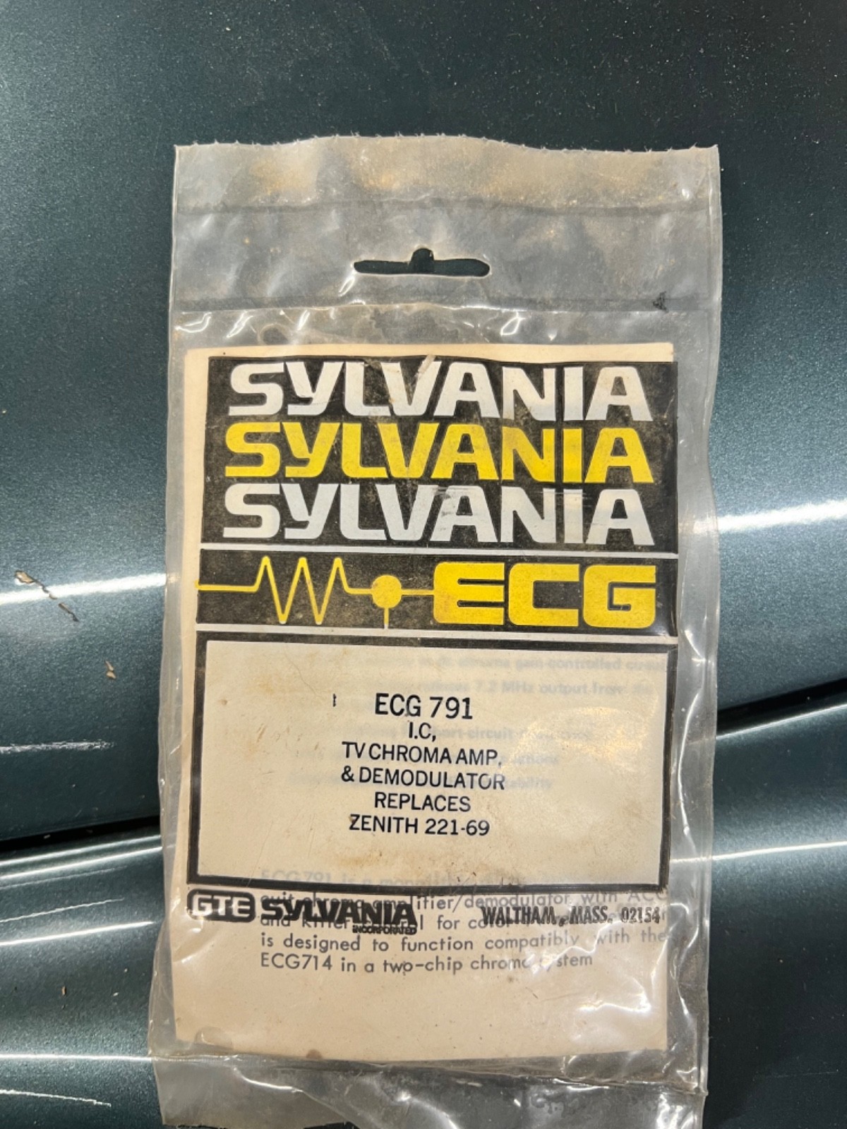 Vintage ECG Phillips Sylvania Component Part No. ECG 791 NOS NIB