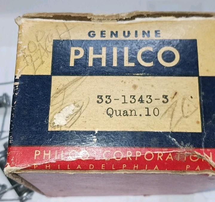 19 NOS Genuine Philco 33-1343-3 100 Ohm Tube Saver Resistors Vintage Radio TV