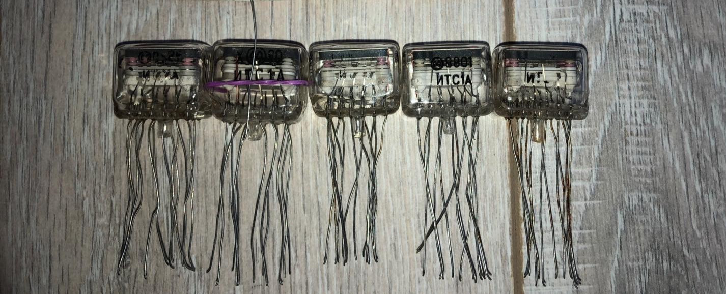 RARE! ITS1-A ITS1A MELZ Nixie Tube Thyratron display clock Lot 5 pcs