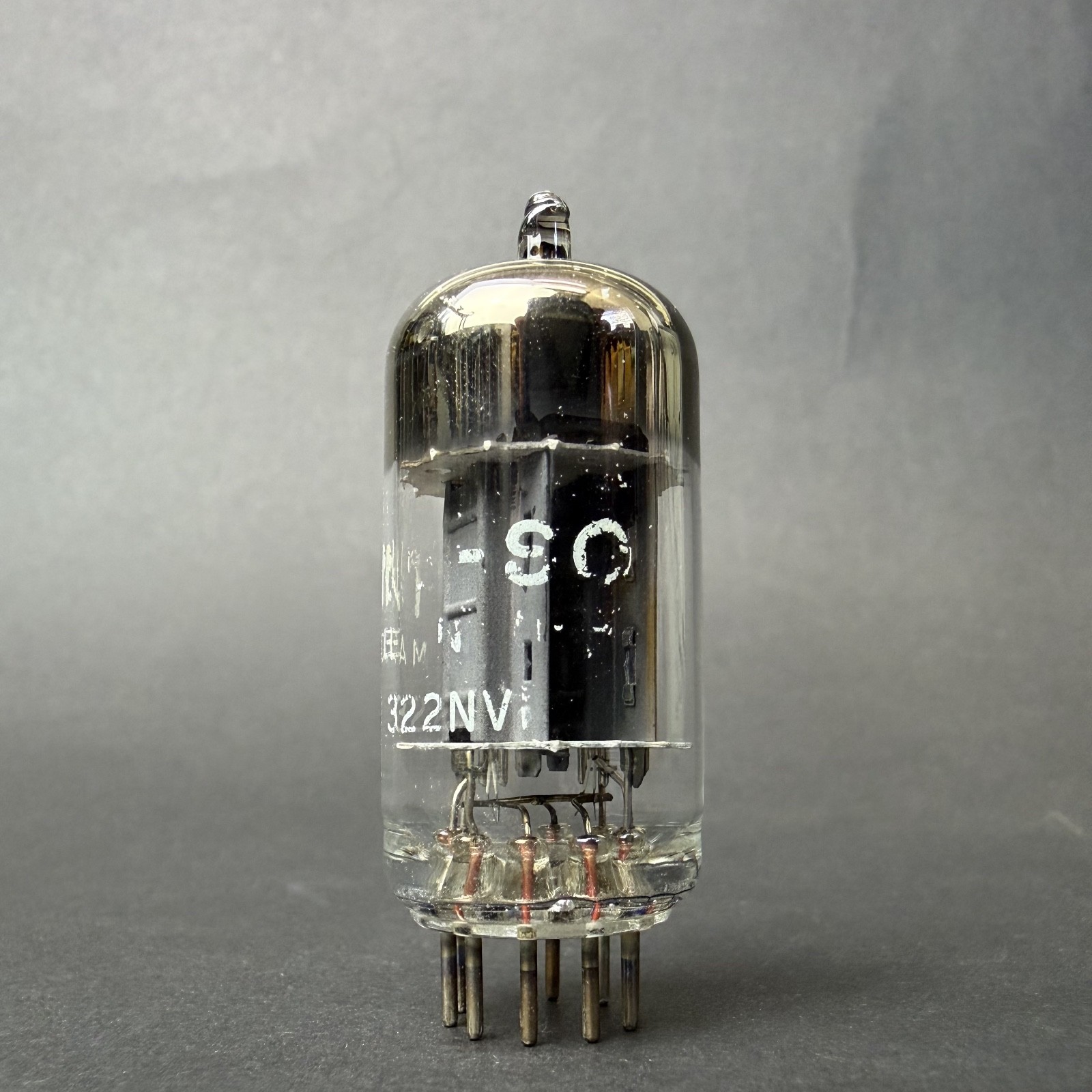 1960s 12AX7A ECC83 Tung-Sol Tube Gray Long Plate O Getter TV7 Test Good TS7-3