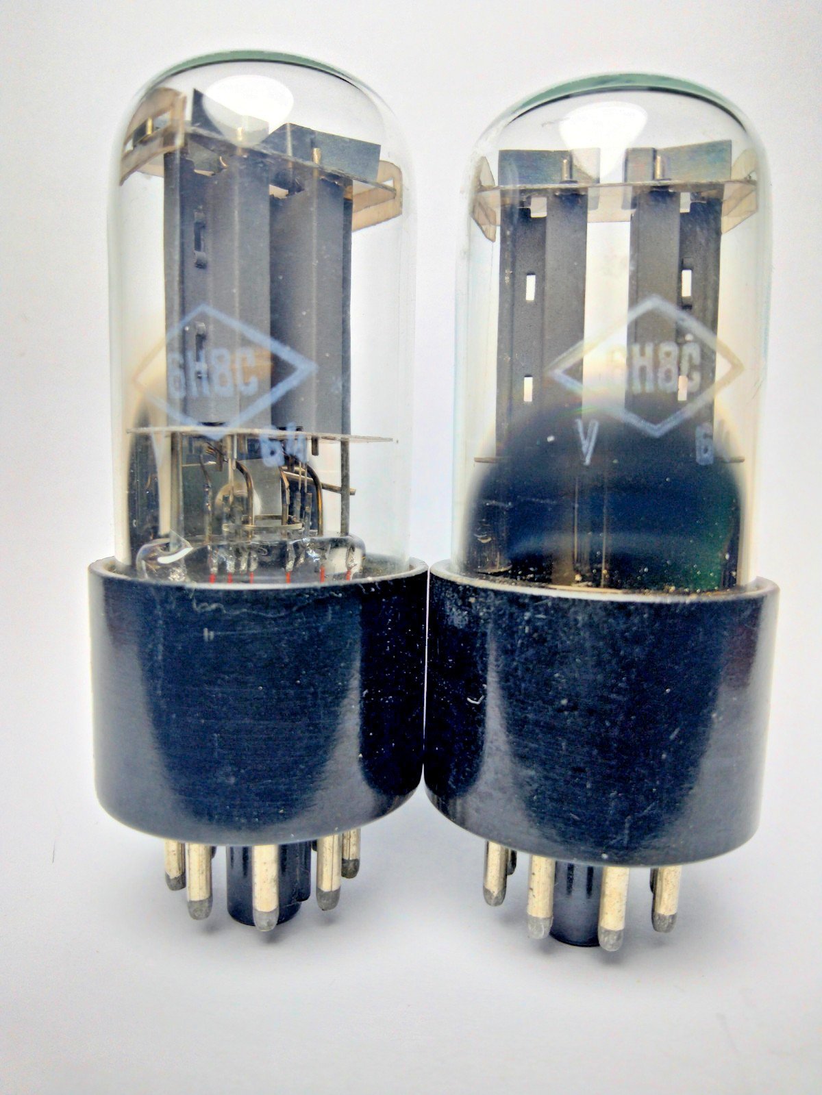2 pcs NEW 6N8S / 6SN7/ 1578 Foton tubes Matched Pair Same Date 05.1964