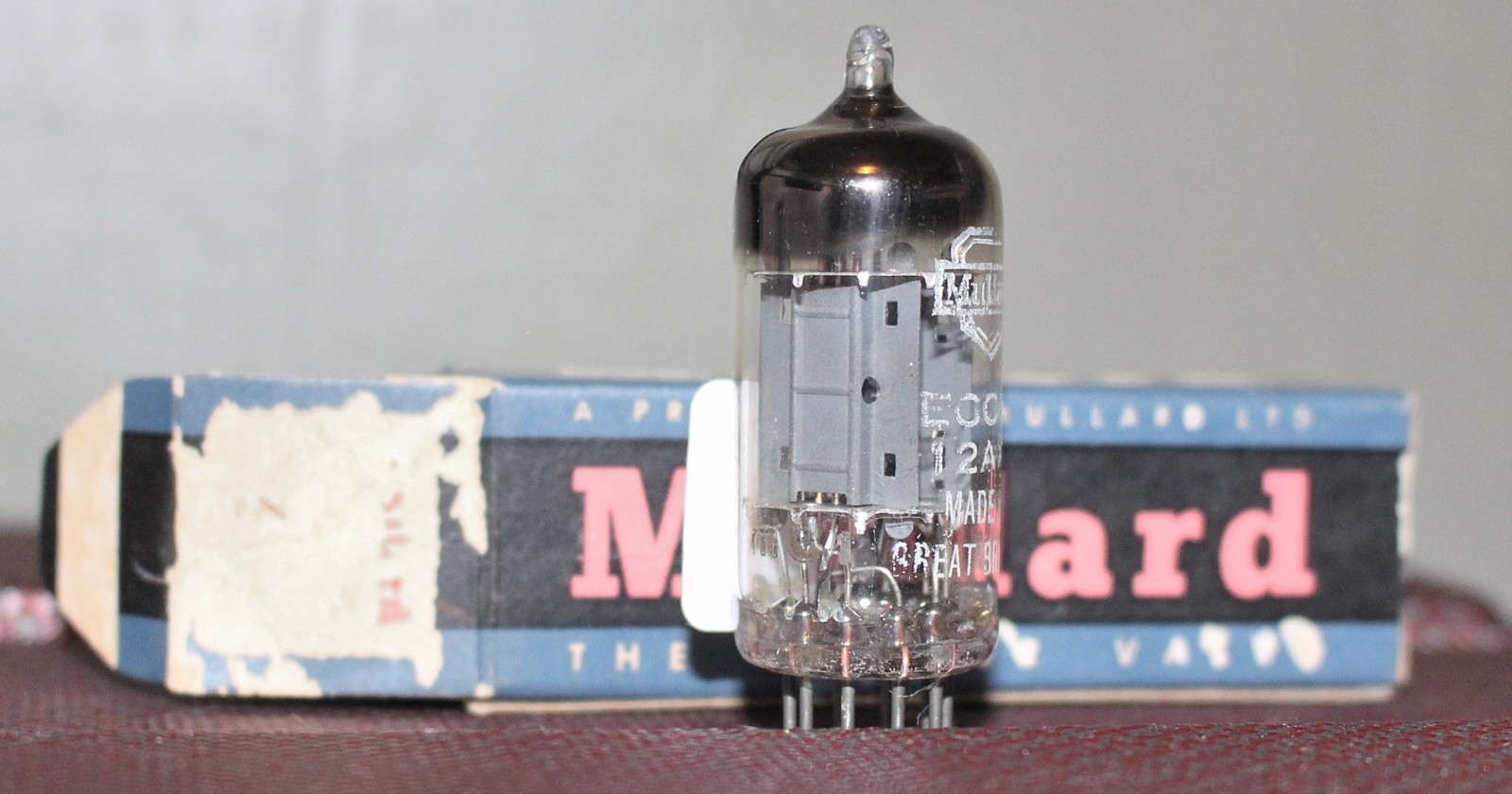 MULLARD ECC83 BLACKBURN 12AX7 MC1 LONG PLATE TIGHT BAL TEST NOS VINTAGE 1957