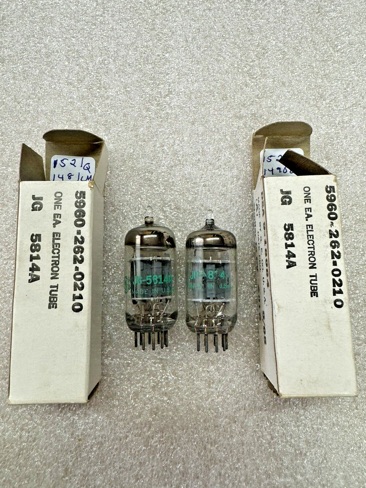NOS NIB GE JG-5814A 12AU7 ECC82 Low Noise Preamp Tubes