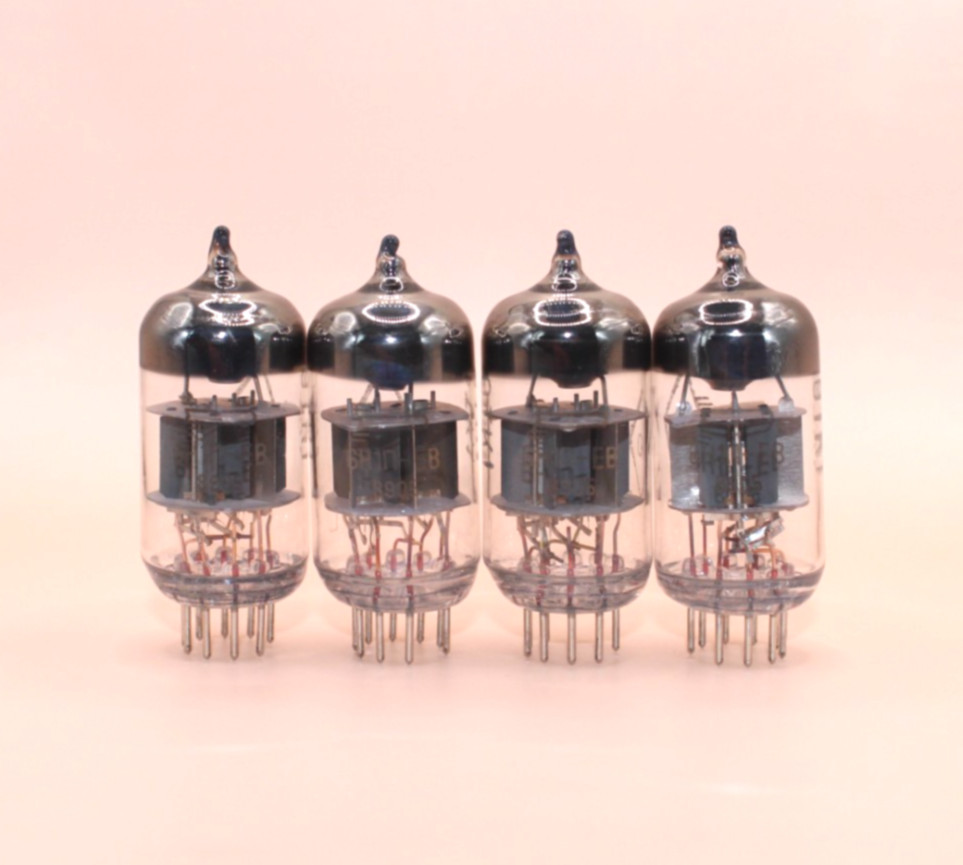 4x New 6N1P-EV ~E88CC ~6DJ8 ~6922 Same Date Triodes Voskhod Rocket Logo NOS