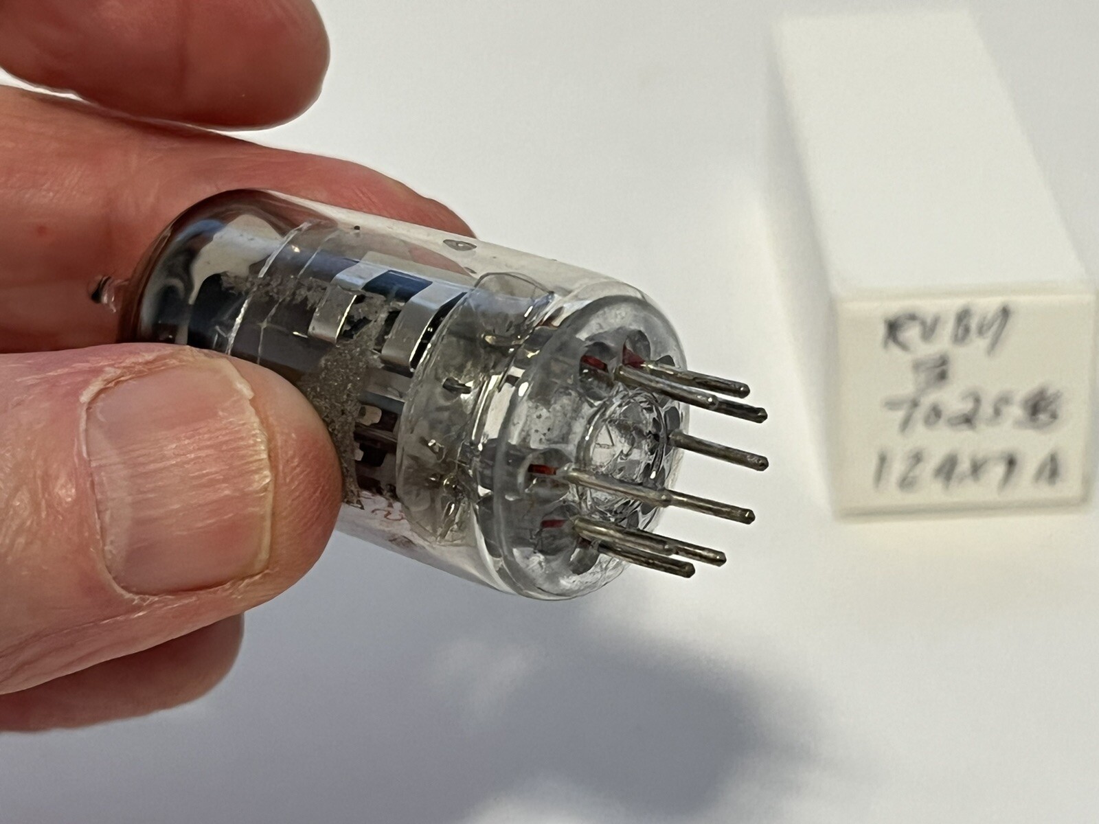 Ruby Tubes 7025 / 12AX7A Vacuum Tube Tests Good 106 / 112