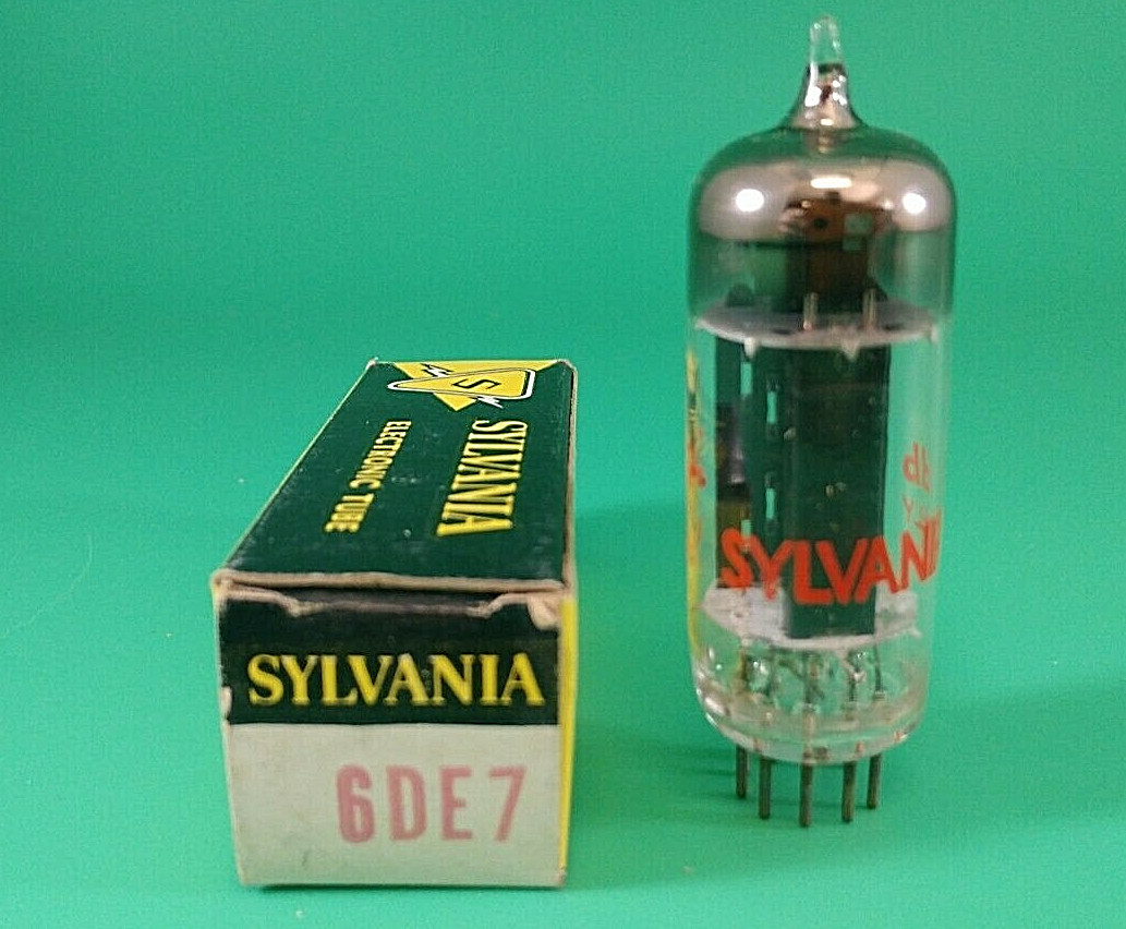 SYLVANIA 6DE7 VINTAGE ELECTRON TUBE RADIO AUDIO TV
