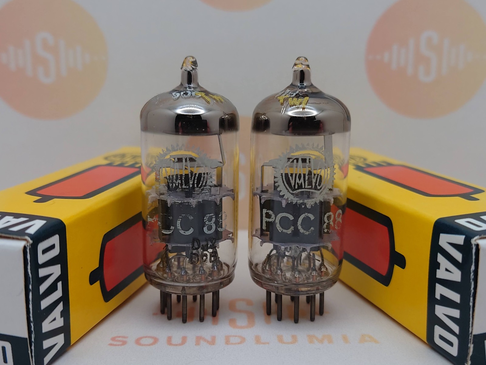 Valvo PCC88 7DJ8 O-getter Matched Pair (A) – Hamburg 1962 DJ2 – NOS+