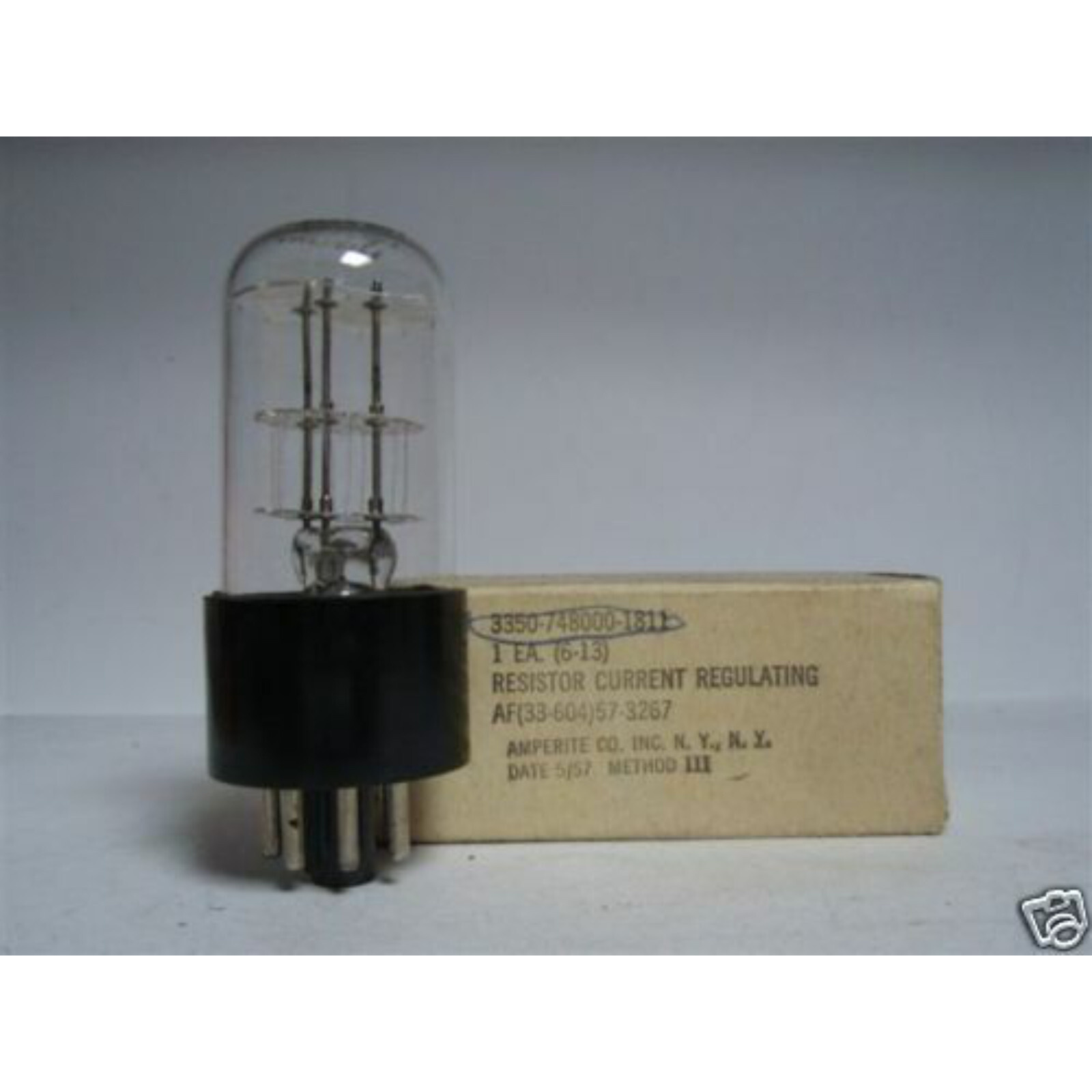 1 X RESISTOR CURRENT REGULATING TIP 6-13 TUBE. NOS/NIB. C75