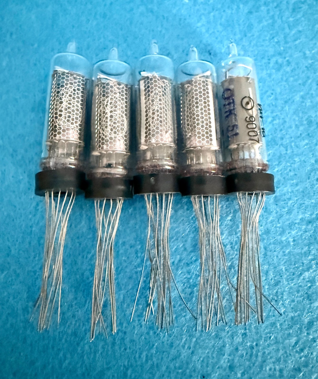 5x IN-16 IN16 ИН-16 ИН16 NIXIE TUBES NOS TESTED 100% WORKING SAME DATE