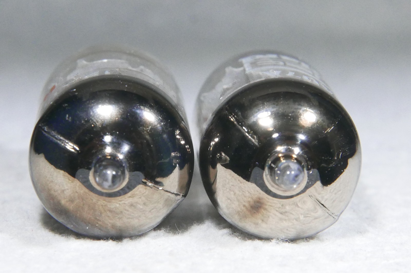 Pair Mullard 12AU7A/ECC82 Short Plate O-Getter Blackburn UK 1968/1965