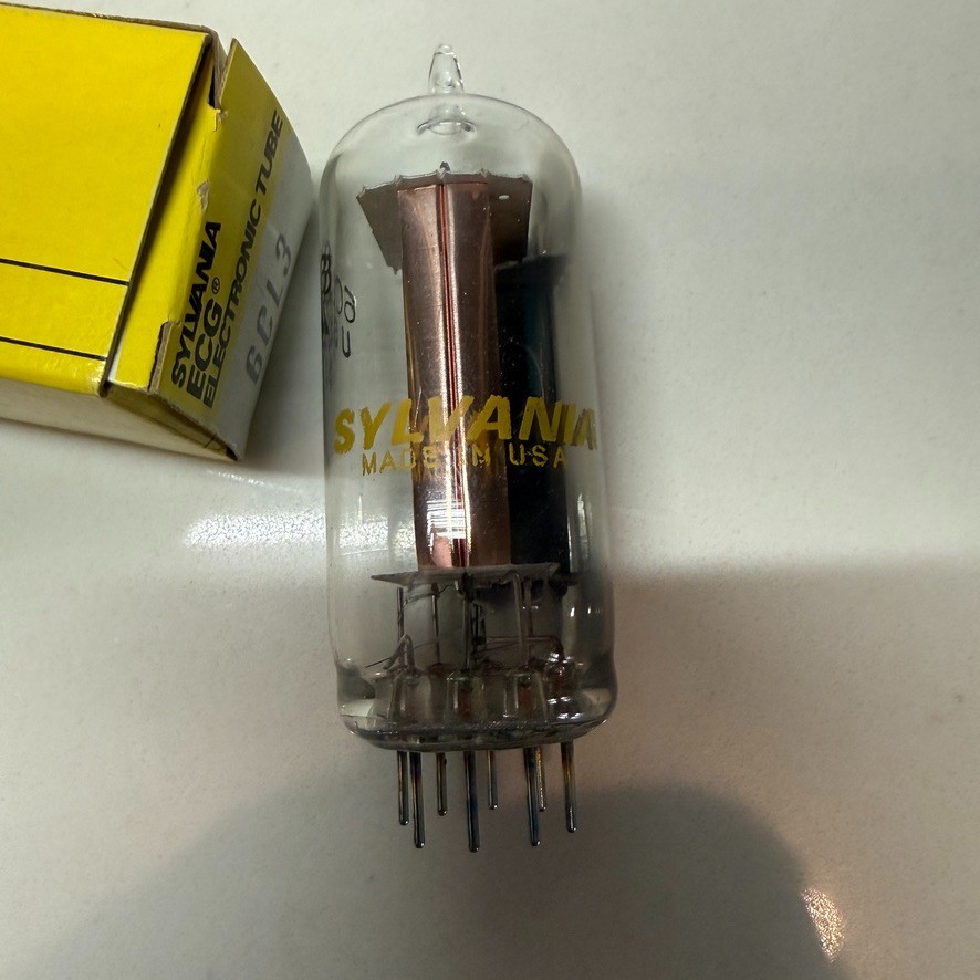 SYLVANIA Philips ECG 6CL3 tube with box. TESTED @ 93% on B&K 700 Tester