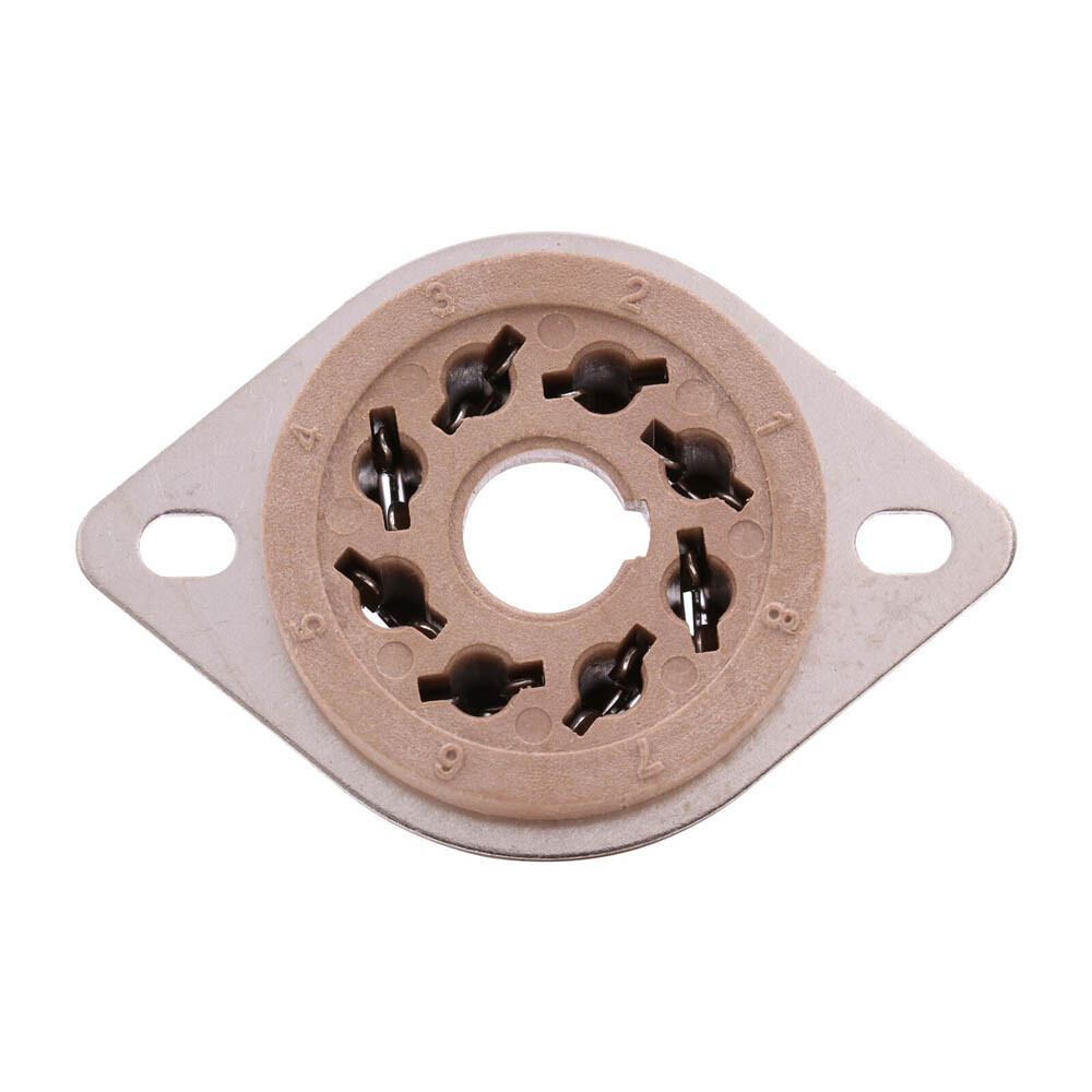 10Pcs 8Pin Octal Vacuum Tube Socket For EL34 6V6 KT88 6550 GZ34 Chassis mount