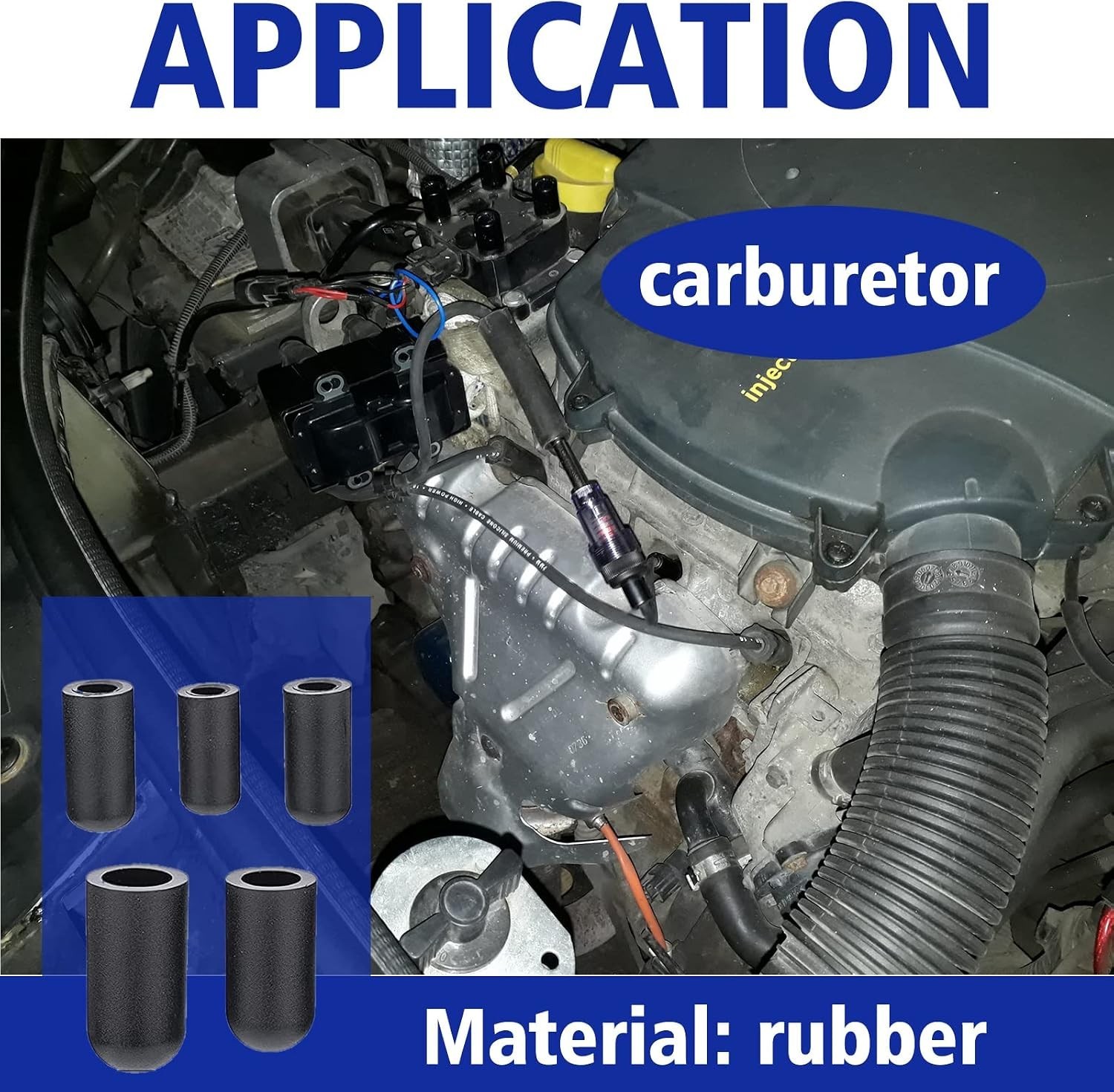 110-Piece Vacuum Caps Kit – Universal Rubber Plugs Set for Automotive Needs