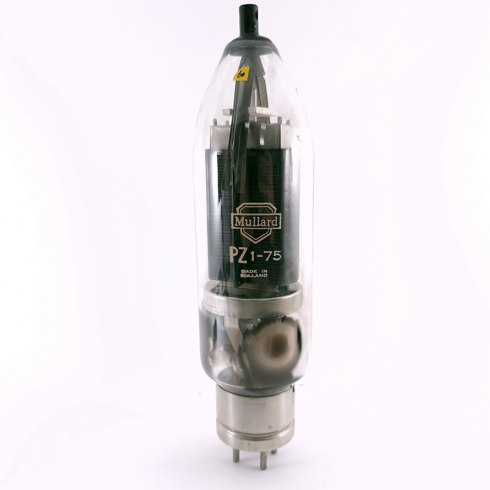 1 X PZ1-75 MULLARD TUBE. 1950s PROD. BLACK PLATES. DUAL GETTER. USED. 60. CH164