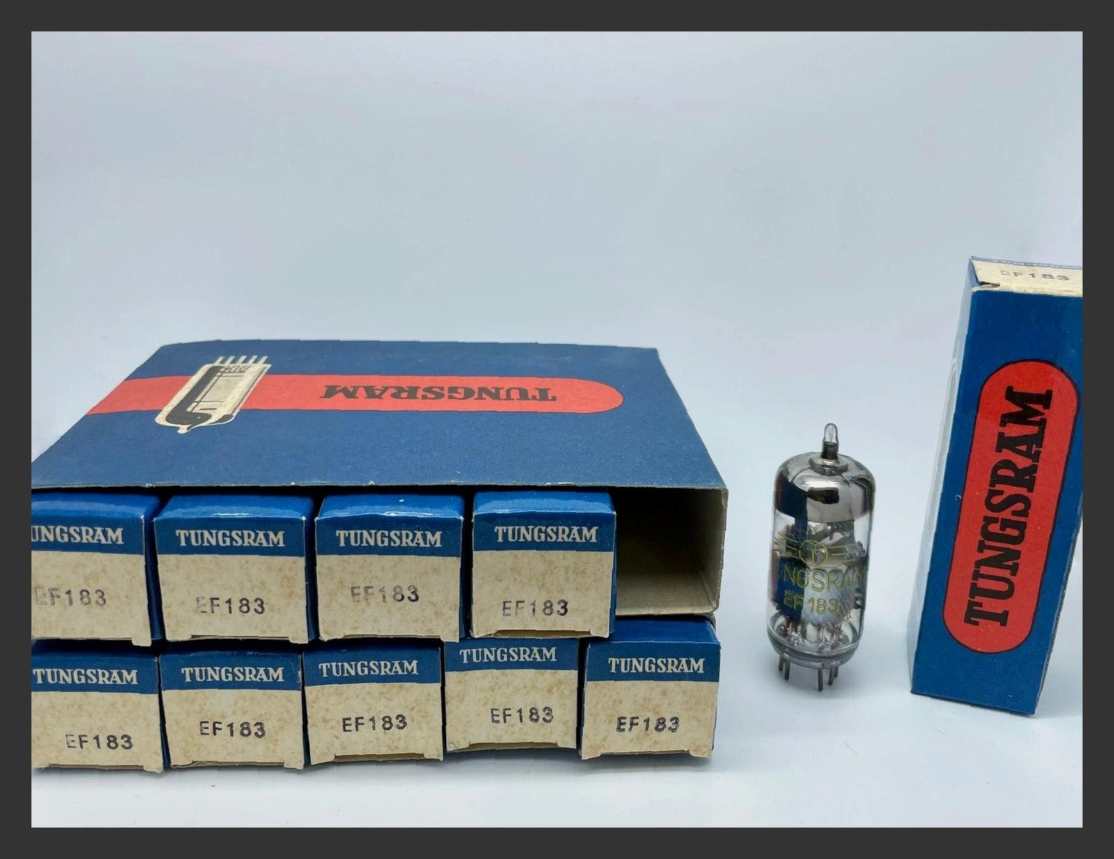 5 X NOS Tungsram EF183 6EH7 Test Strong Hungary Small Pentode Audio Vacuum Tubes