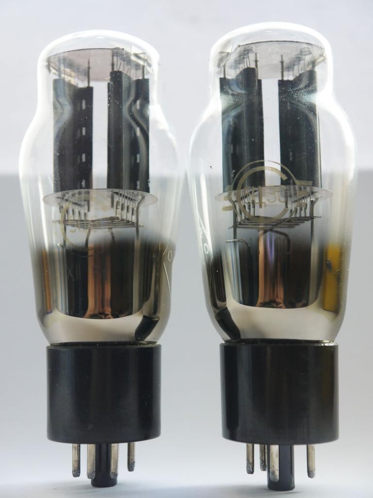 5C3S = 5U4G = 5U3C Closely Matched Pair Svetlana Black Plate NEW NOS STRONG