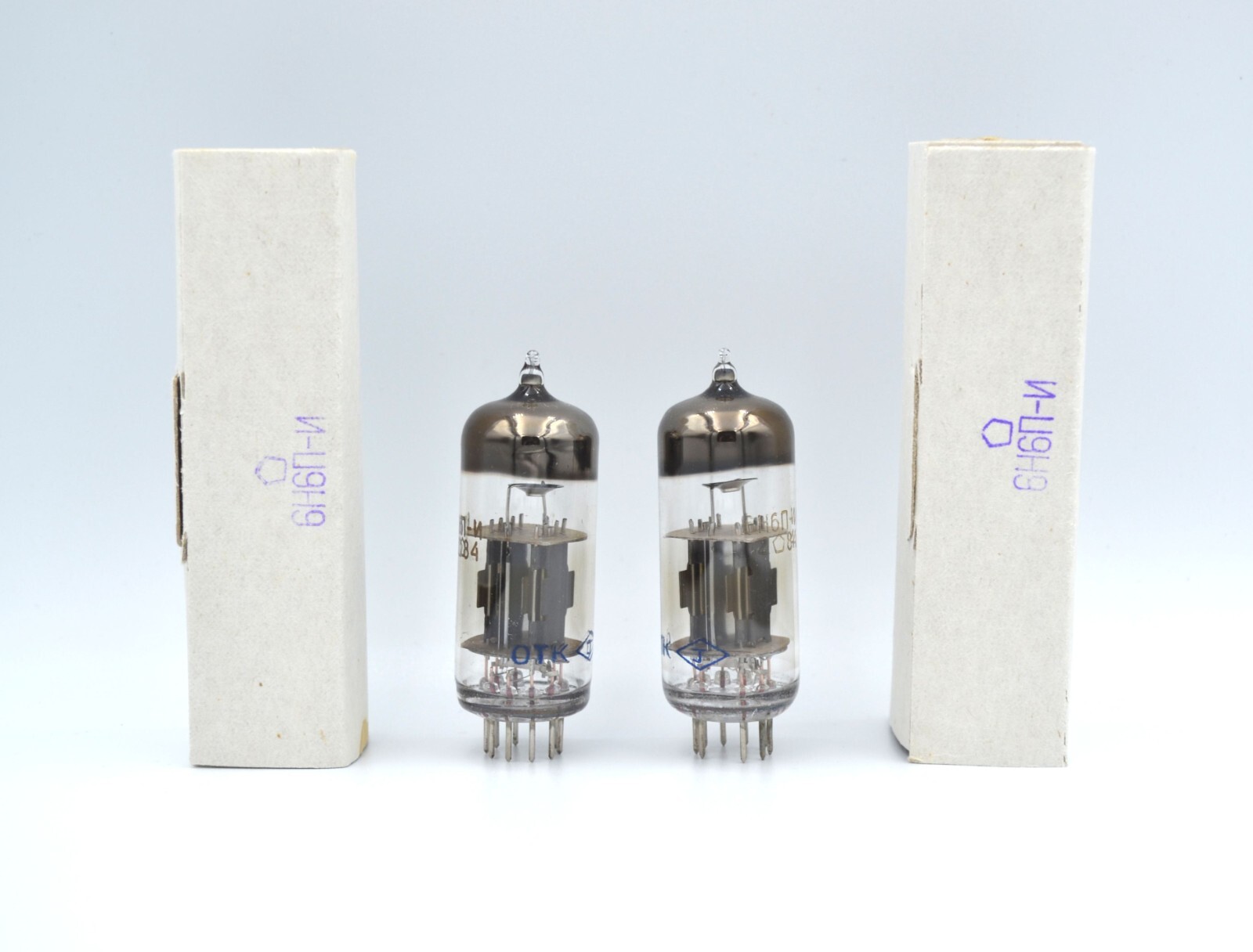 2pcs NOS 6N6P-I MATCHED PAIR Same Date New Tube 6N6P ECC99 E182CC
