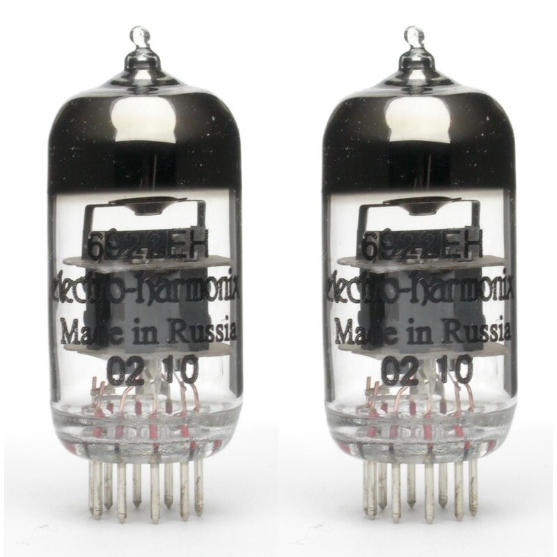 Pair of Electro-Harmonix 6922 EH Preamp Vacuum Tube