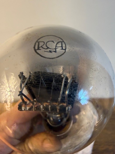 Vintage RCA UX-250 Vacuum Tube Globe Radio Tube Untested Antique Electronics