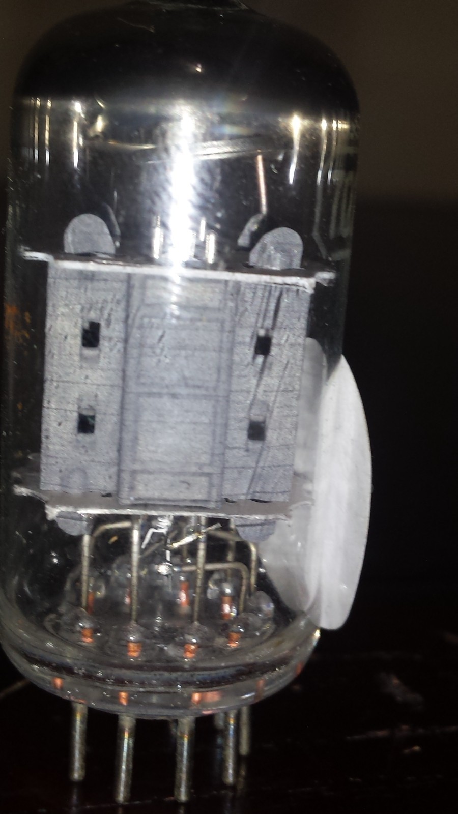 x1 RCA 7025 12AX7A ECC83 Short Grey Plates O Getter TUBE TV-7 Tested!