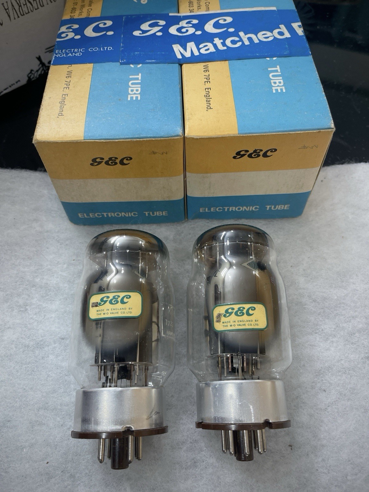 GEC KT88 6550 OOO getter NOS NIB Excellent Testing Values Pair Quad Rare