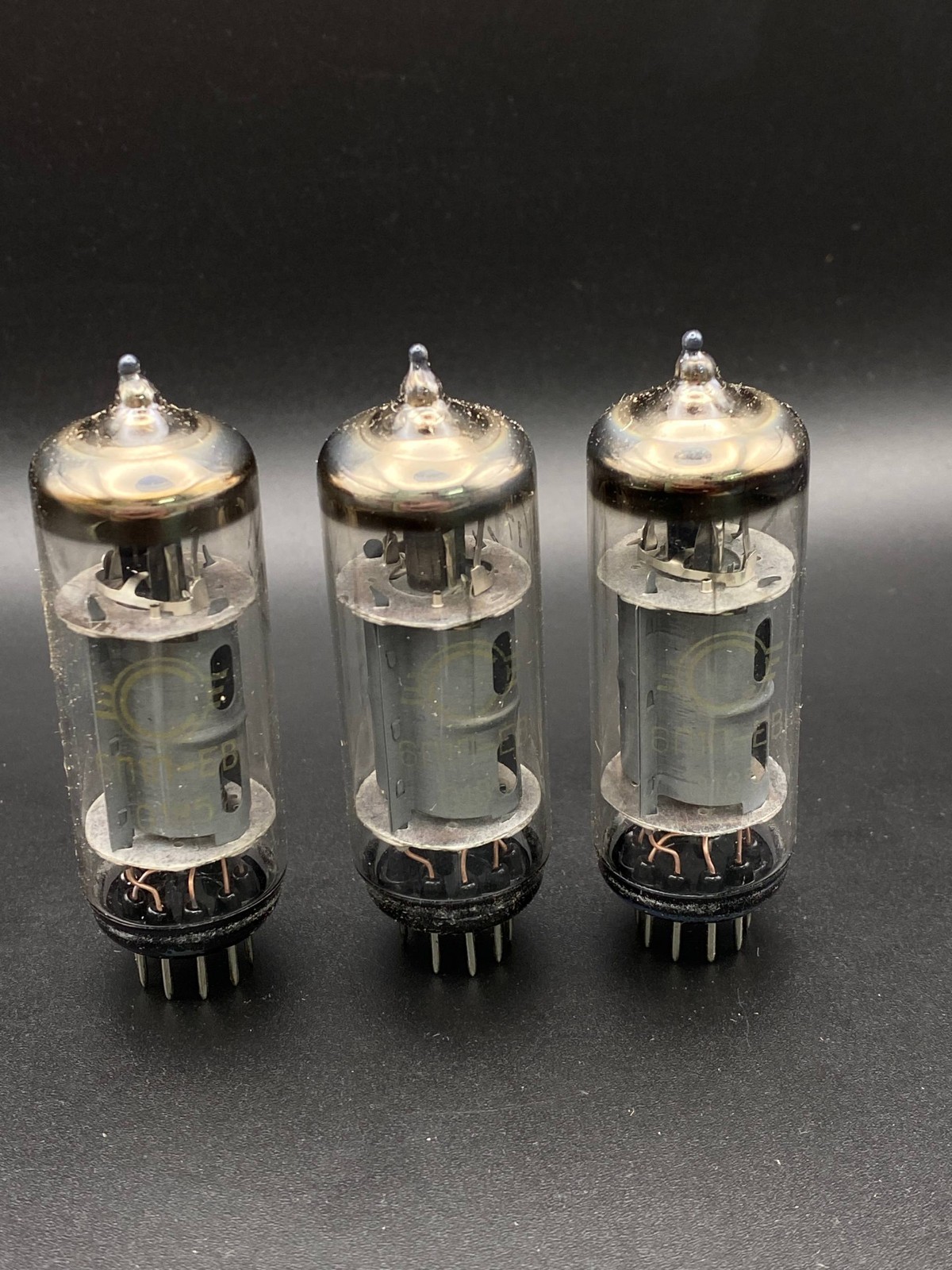 3 pcs NEW 6P1P-EV / 6P1P / Svetlana tubes NEW Same Date 01/85