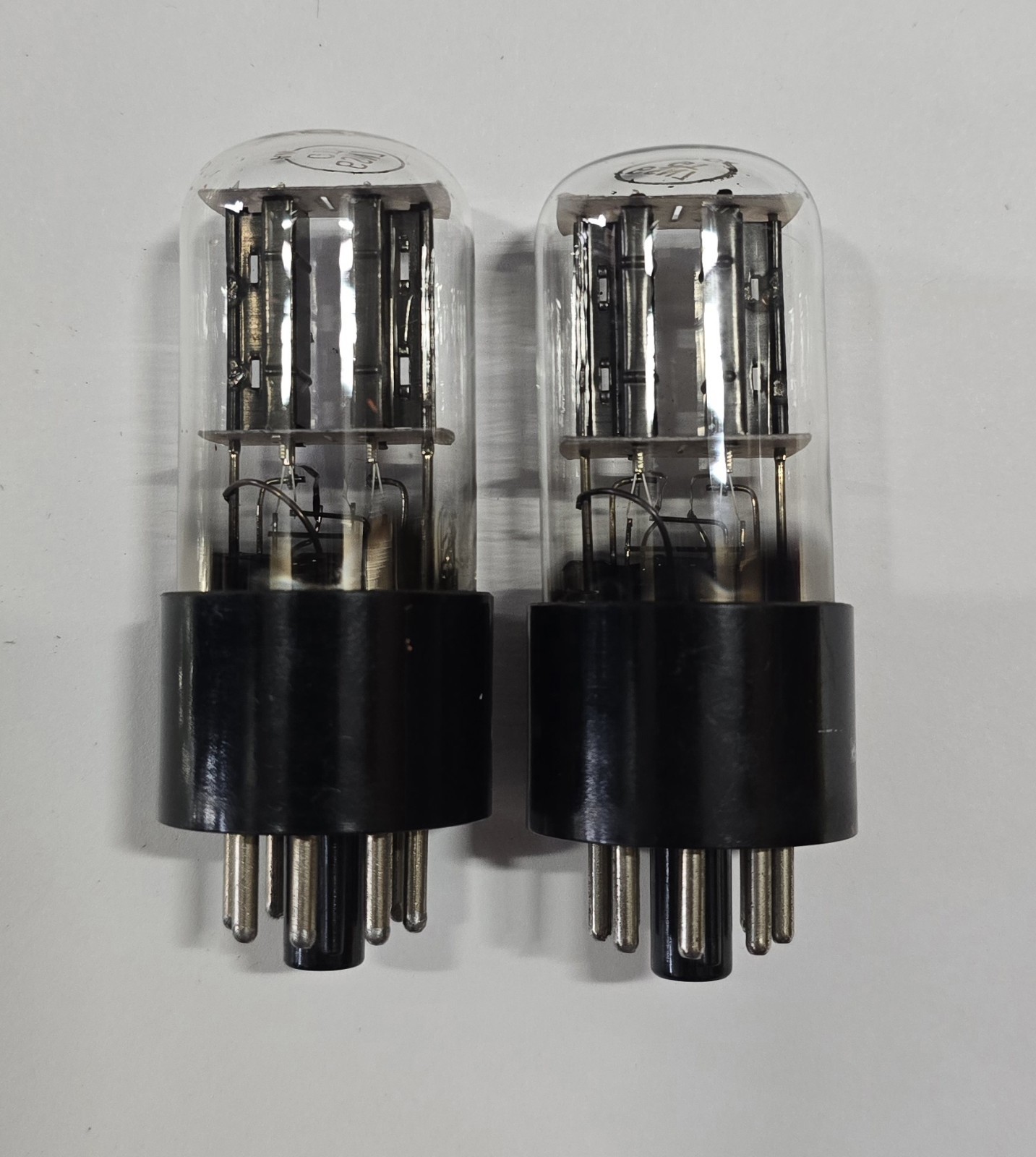 Hytron, Pair, 6SN7 GT, Test New, 1950 Date Code,Black Plates,Excellent Condition