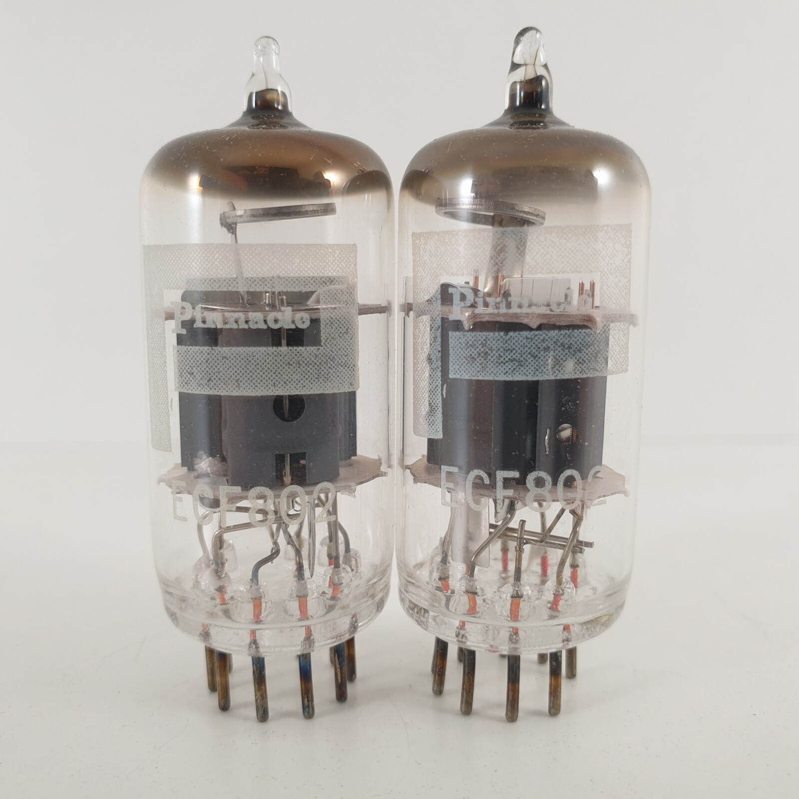 2 X ECF802 / 6JW8 PINNACLE TUBE. COPPER RODS. MATCHED PAIR. 11. CH114
