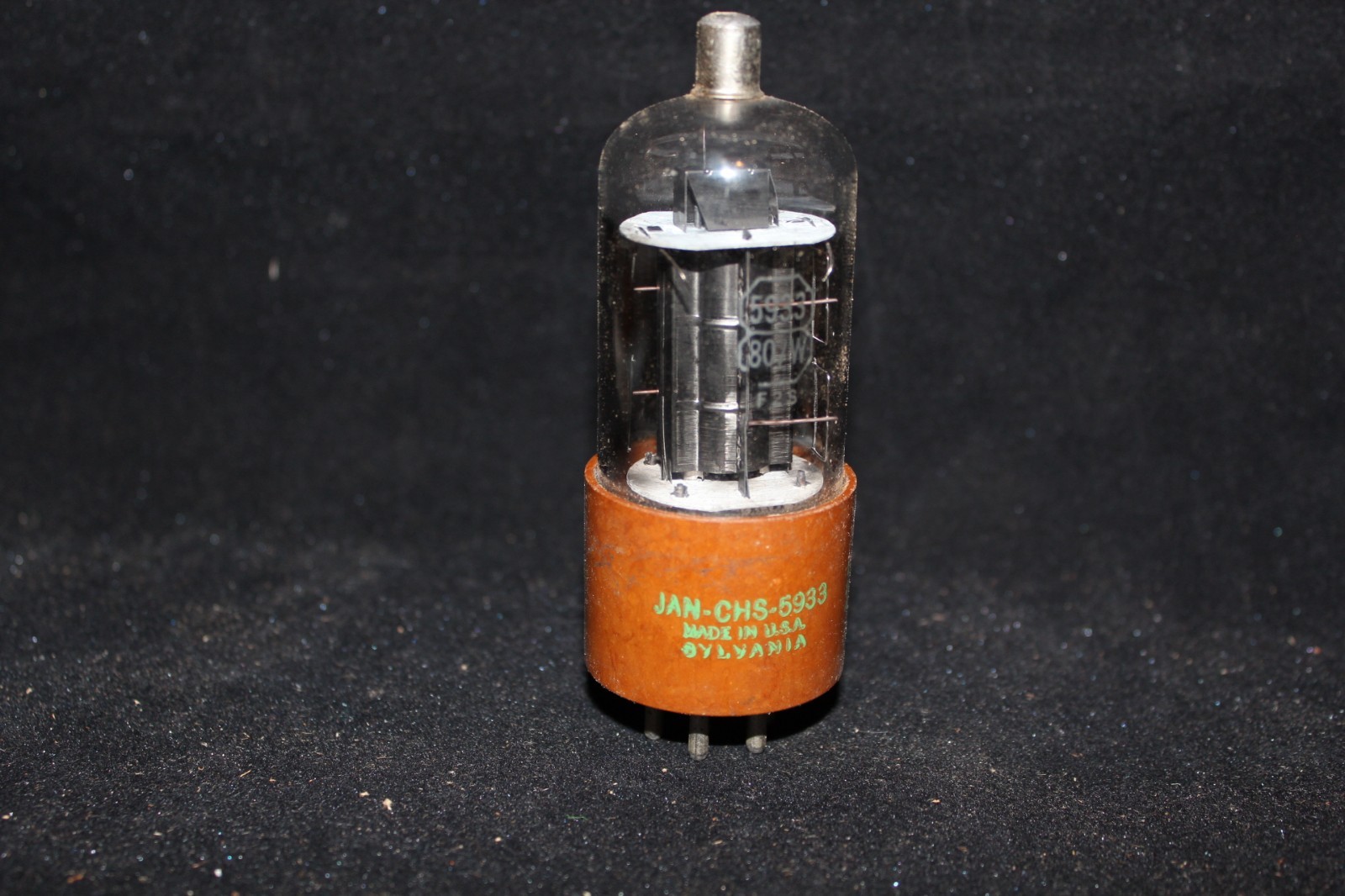 Vintage Sylvania JAN-CHS-5933 807W Vacuum Tube Tested Strong 4000 Hickok Gm