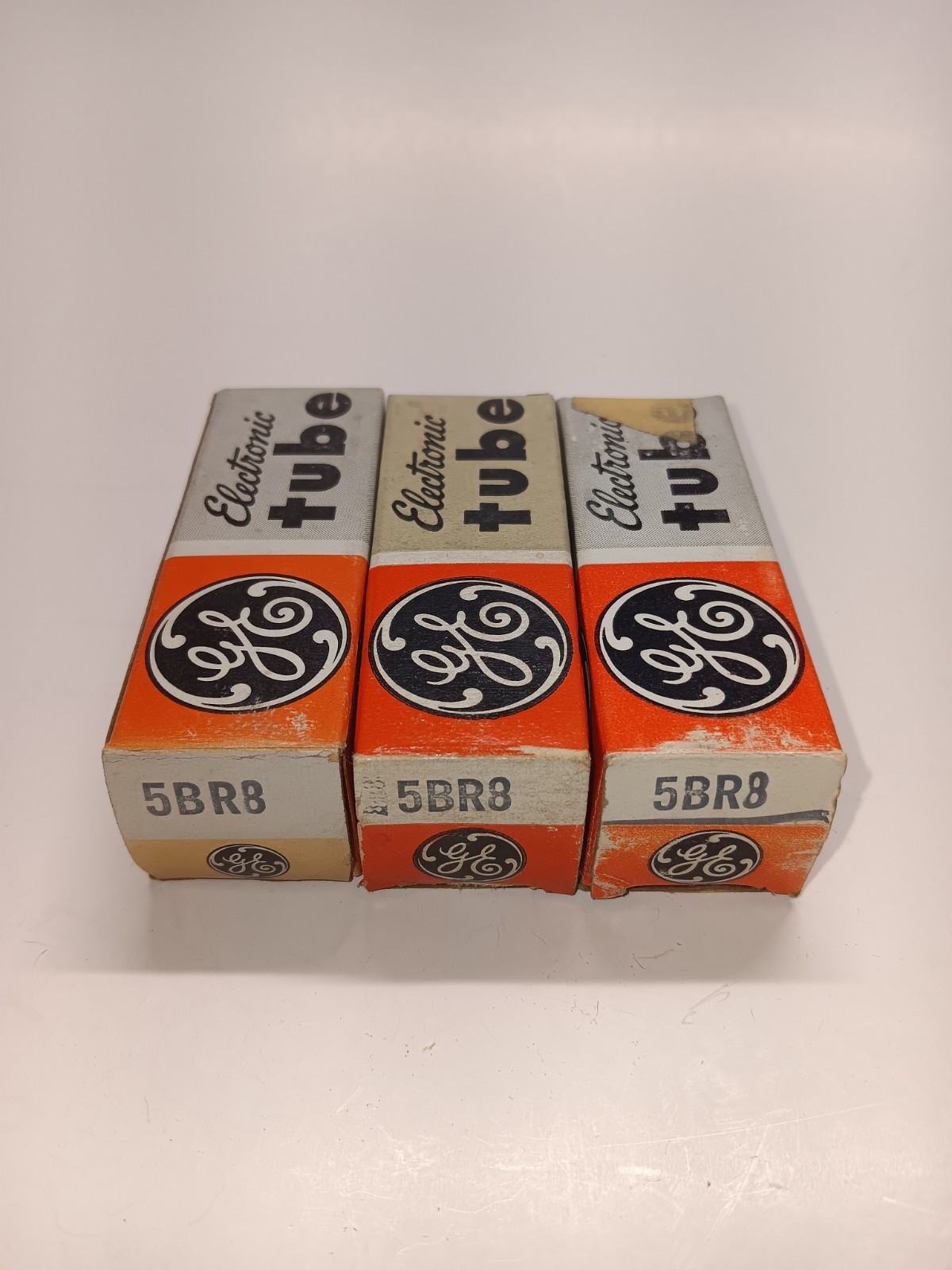 General Electric 5BR8 Electronic Tubes Set Of 3