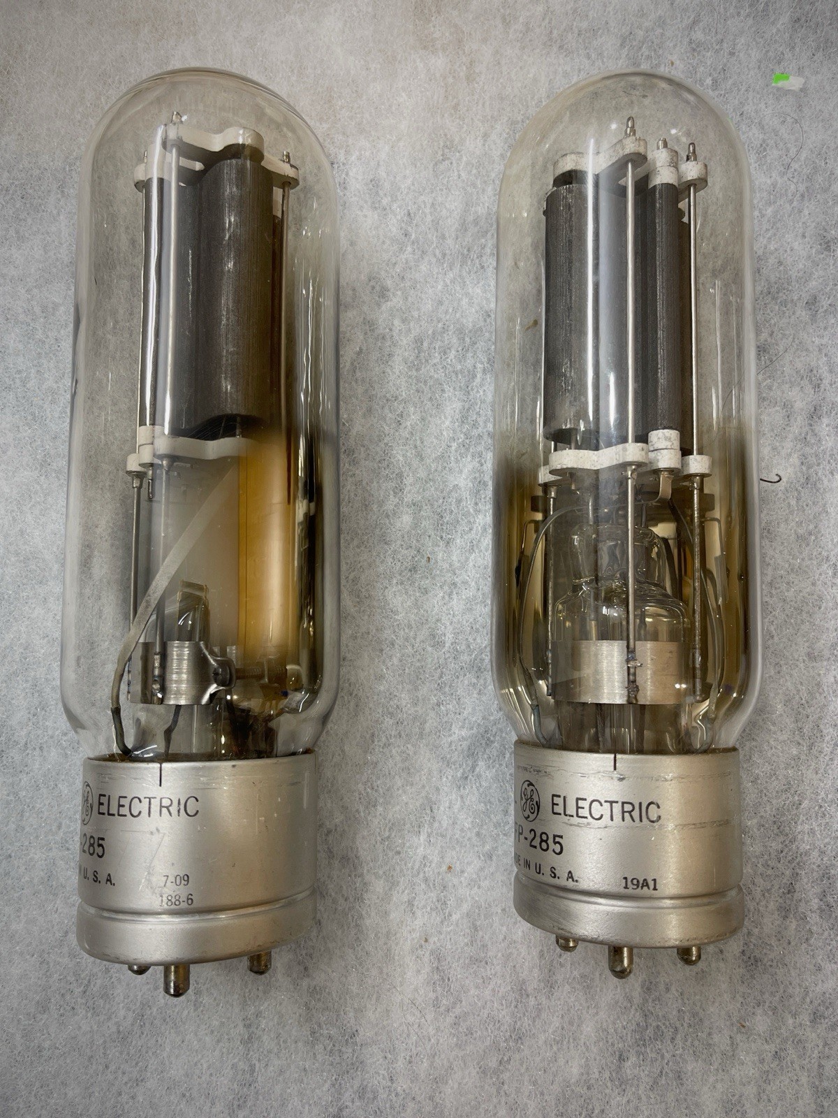 GE FP-285 211 VT-4-C NOS Tested Tightly Matched Pair Super Rare