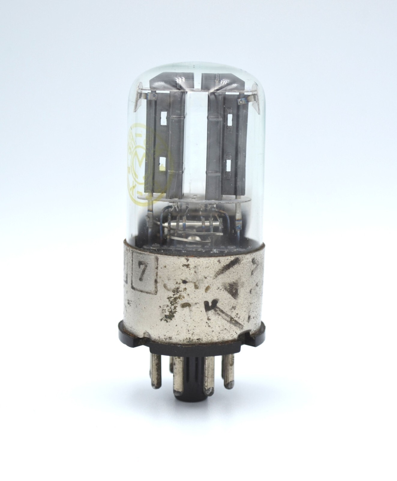 NEW 1pcs 6N8M Metal Base MELZ X-1950 Year Tube NOS 6N8S SN7 ECC32 6SN7G 1578