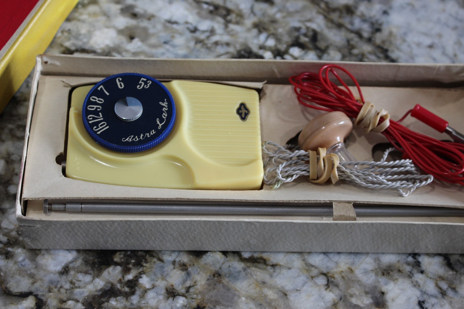 Germanium Lark radio PT-8 in the Original Box with instructions Complete!