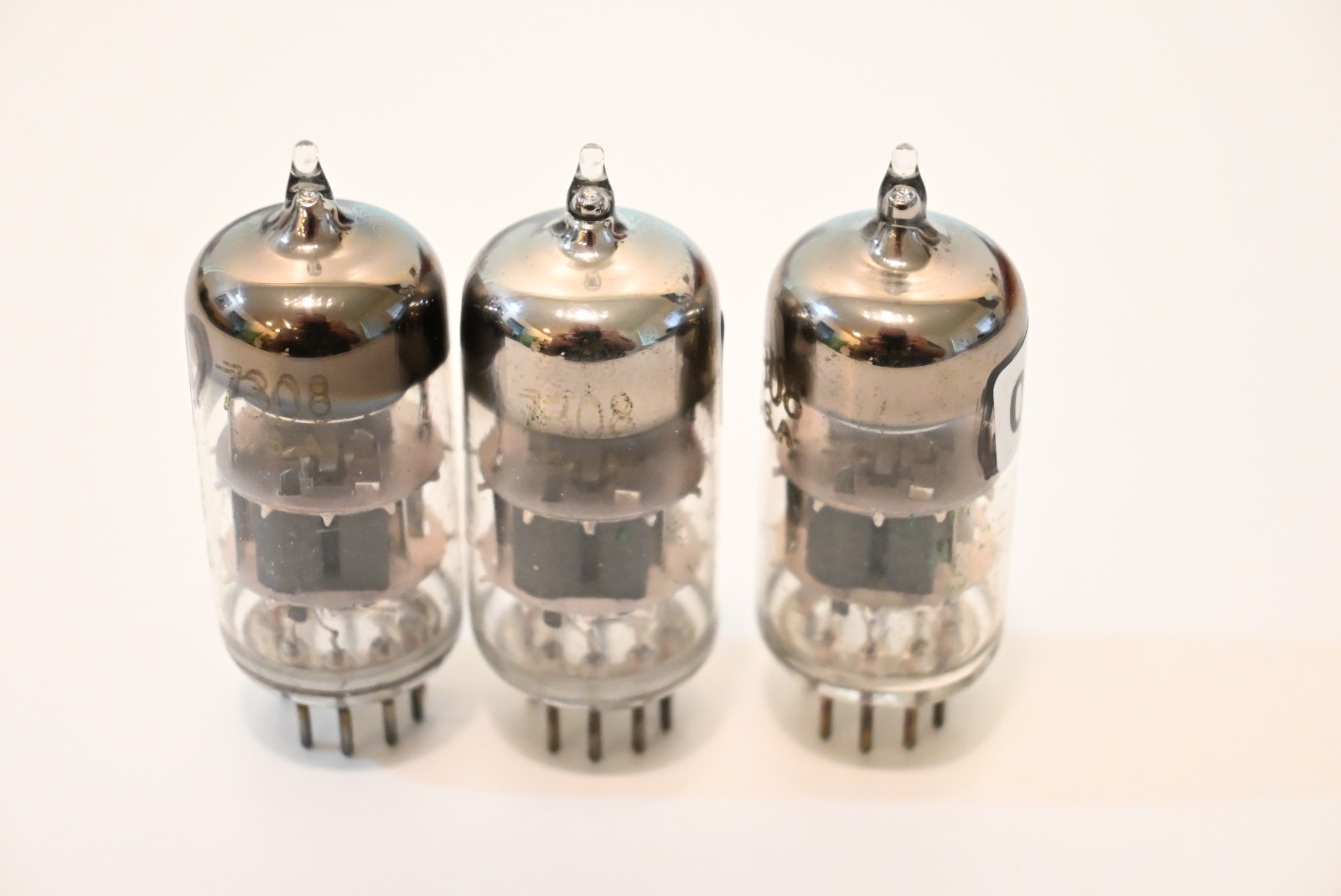 Three Sylvania SQ 7308 Amplitrex Matched NOS freshness-Noise tested-read