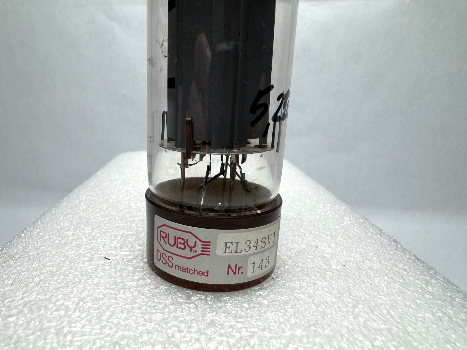 Sovtek (Ruby) 6CA7/EL34 Double Foil Getter. Dimple. Russia. 5,250 umhos