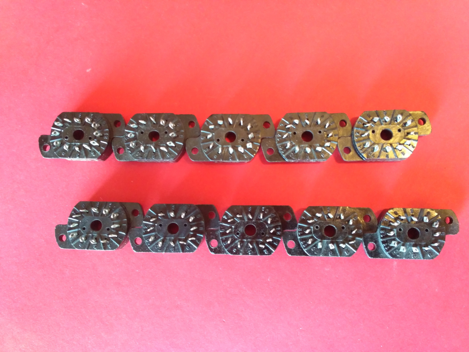 PL31A-P Nixie Tube Socket black IN12A IN12B IN15A IN15B IV22 USSR NOS 12pcs