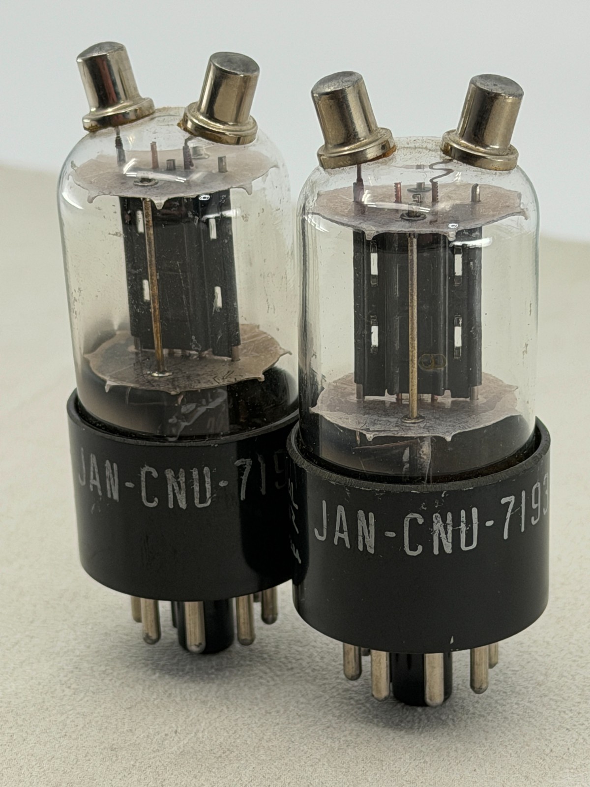 Matched Pair NOS NIB National Union 7193 2C22 VR135 Mil Spec Tubes Test NOS