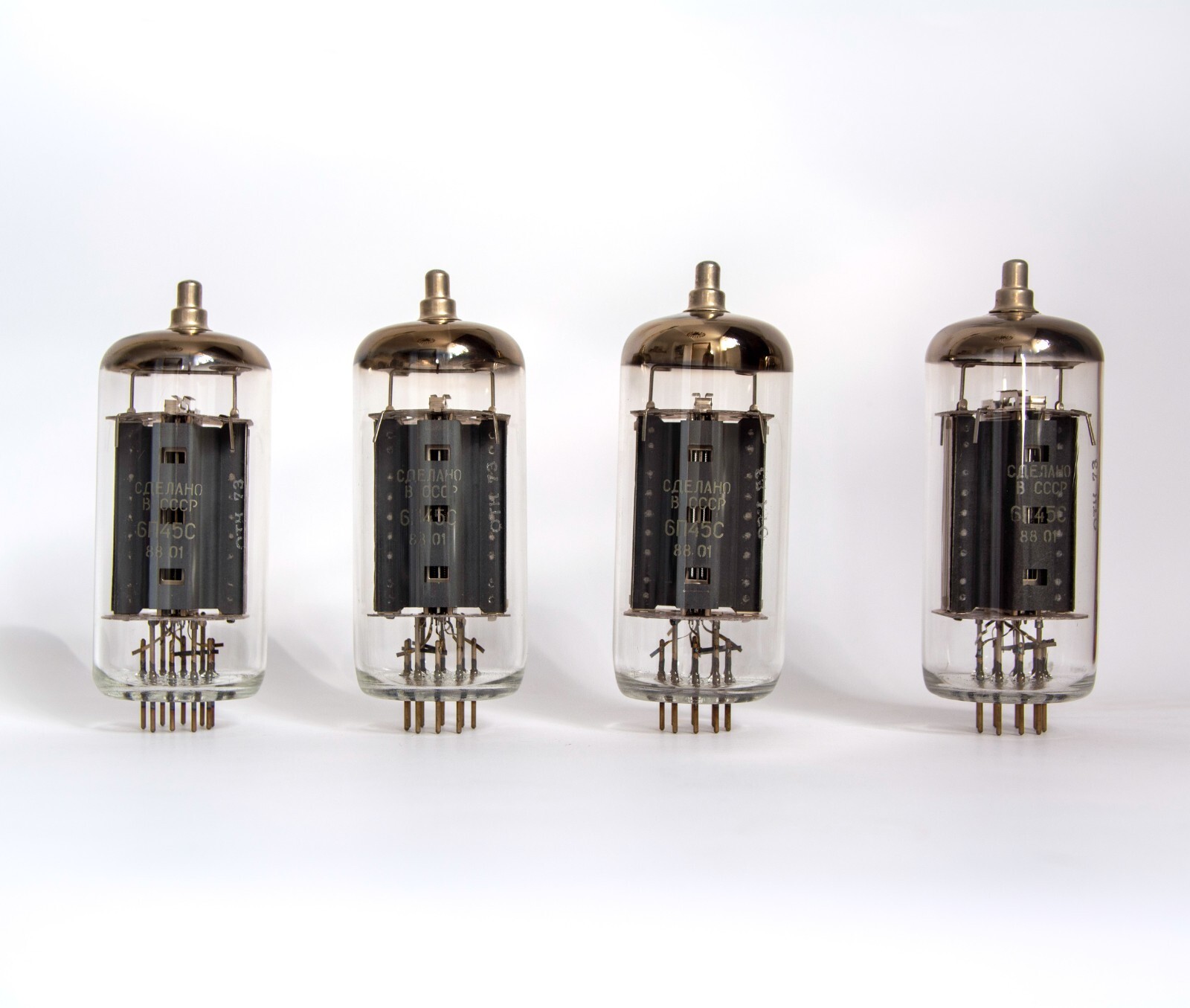 Matched QUAD 6P45S Output Tetrode NOS tube EL509 EL519 6KG6. 4pcs