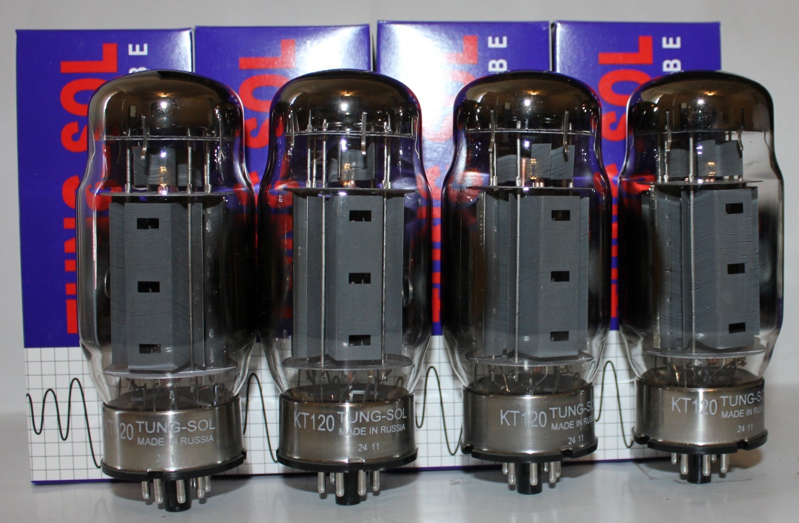 Matched Quad Tung-Sol KT120 tubes, Brand New in Box !