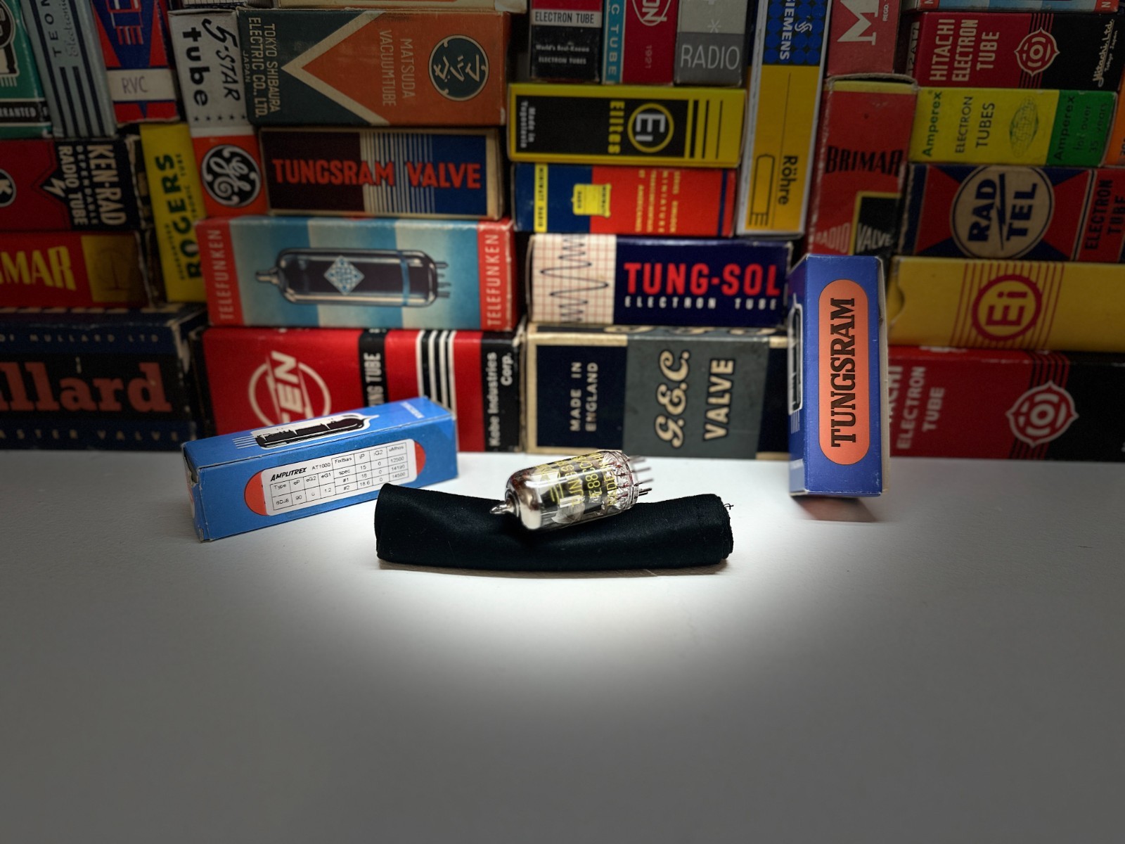 1x VintageNOS Tungsram 6922 E88CC /DigitalTest /Boxed /Telefunk Altv /6DJ8 7308